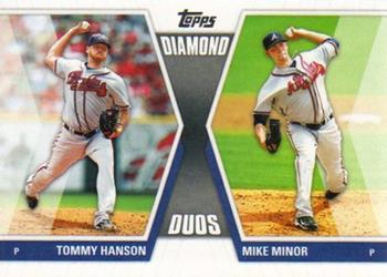 2011 Topps - Diamond Duos (Series 1) #DD-HM Tommy Hanson / Mike Minor Front