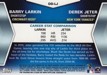 2011 Topps - Diamond Duos (Series 1) #DD-LJ Barry Larkin / Derek Jeter Back