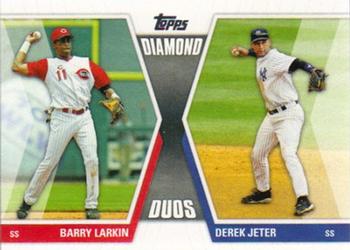 2011 Topps - Diamond Duos (Series 1) #DD-LJ Barry Larkin / Derek Jeter Front