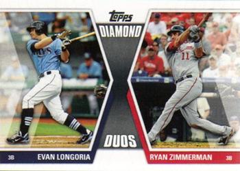 2011 Topps - Diamond Duos (Series 1) #DD-LZ Evan Longoria / Ryan Zimmerman Front