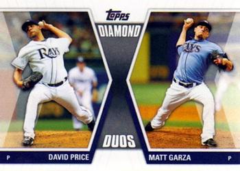 2011 Topps - Diamond Duos (Series 1) #DD-PG David Price / Matt Garza Front
