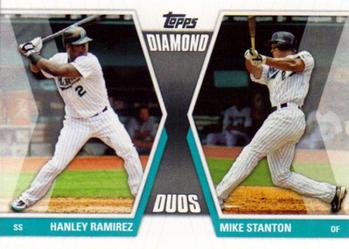 2011 Topps - Diamond Duos (Series 1) #DD-RS Hanley Ramirez / Mike Stanton Front