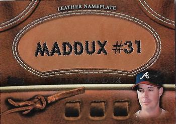 2011 Topps - Manufactured Glove Leather Nameplates #MGL-GM  Greg Maddux Front