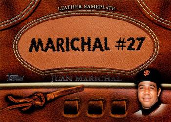 2011 Topps - Manufactured Glove Leather Nameplates #MGL-JMA Juan Marichal Front