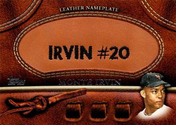 2011 Topps - Manufactured Glove Leather Nameplates #MGL-MI Monte Irvin Front