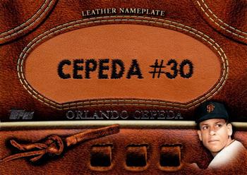 2011 Topps - Manufactured Glove Leather Nameplates #MGL-OC  Orlando Cepeda Front
