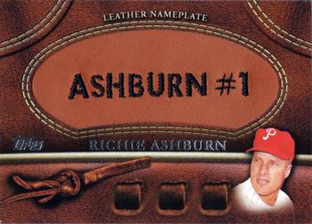 2011 Topps - Manufactured Glove Leather Nameplates #MGL-RA  Richie Ashburn Front