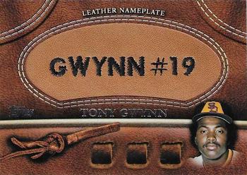 2011 Topps - Manufactured Glove Leather Nameplates #MGL-TG    Tony Gwynn Front