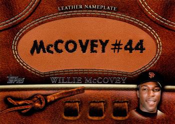 2011 Topps - Manufactured Glove Leather Nameplates #MGL-WM  Willie McCovey Front