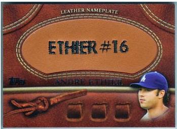 2011 Topps - Manufactured Glove Leather Nameplates #MGL-AE Andre Ethier Front