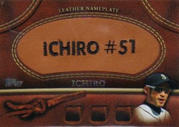 2011 Topps - Manufactured Glove Leather Nameplates #MGL-IS Ichiro Suzuki Front