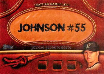 2011 Topps - Manufactured Glove Leather Nameplates #MGL-JJ Josh Johnson Front