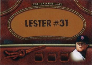2011 Topps - Manufactured Glove Leather Nameplates #MGL-JL Jon Lester Front