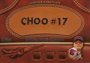 2011 Topps - Manufactured Glove Leather Nameplates #MGL-SSC Shin-Soo Choo Front