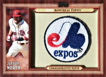 2011 Topps - Throwback Logo Manufactured Patch #TLMP-JWE Jayson Werth Front