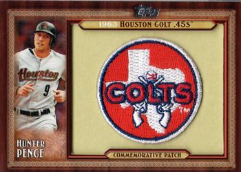 2011 Topps - Throwback Logo Manufactured Patch #TLMP-HP Hunter Pence Front
