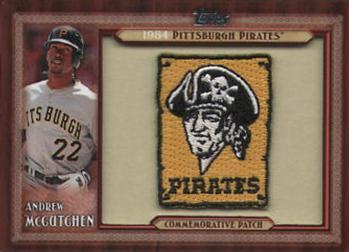 2011 Topps - Throwback Logo Manufactured Patch #TLMP-AM Andrew McCutchen Front
