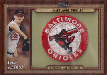 2011 Topps - Throwback Logo Manufactured Patch #TLMP-BMA Brian Matusz Front