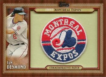 2011 Topps - Throwback Logo Manufactured Patch #TLMP-ID Ian Desmond Front