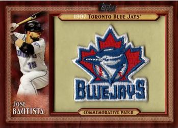 2011 Topps - Throwback Logo Manufactured Patch #TLMP-JB Jose Bautista Front