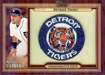 2011 Topps - Throwback Logo Manufactured Patch #TLMP-MC Miguel Cabrera Front