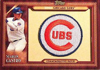 2011 Topps - Throwback Logo Manufactured Patch #TLMP-SC Starlin Castro Front
