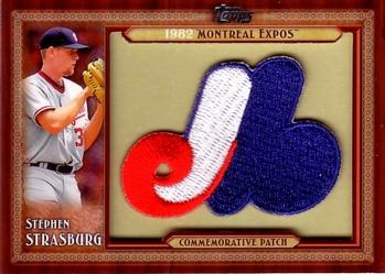 2011 Topps - Throwback Logo Manufactured Patch #TLMP-SS Stephen Strasburg Front