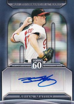 2011 Topps - Topps 60 Autographs #T60A-BMA Brian Matusz Front