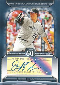 2011 Topps - Topps 60 Autographs #T60A-JF Jeff Francis Front