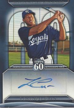 2011 Topps - Topps 60 Autographs #T60A-LC Lorenzo Cain Front