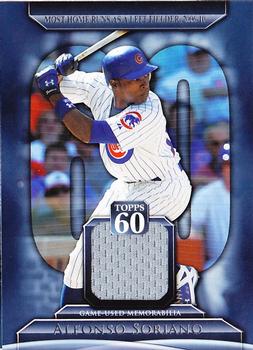 2011 Topps - Topps 60 Relics #T60R-AS Alfonso Soriano Front