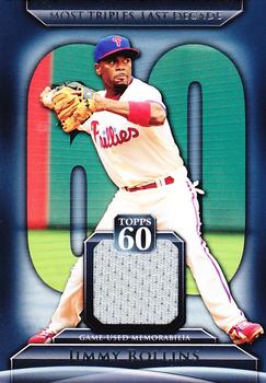 2011 Topps - Topps 60 Relics #T60R-JR Jimmy Rollins Front