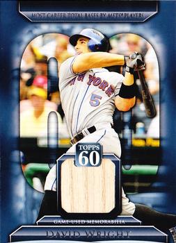 2011 Topps - Topps 60 Relics #T60R-DWR David Wright Front