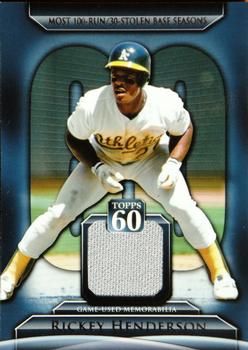 2011 Topps - Topps 60 Relics #T60R-RHE Rickey Henderson Front