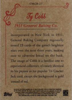 2011 Topps - CMG Reprints #CMGR-27 Ty Cobb Back