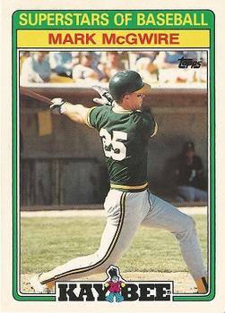 1988 Topps Kay-Bee Superstars of Baseball #18 Mark McGwire Front