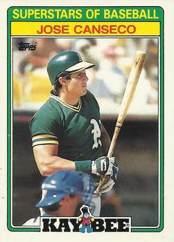 1988 Topps Kay-Bee Superstars of Baseball #3 Jose Canseco Front