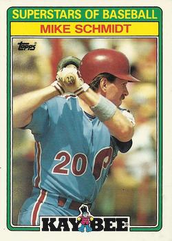 1988 Topps Kay-Bee Superstars of Baseball #27 Mike Schmidt Front