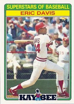1988 Topps Kay-Bee Superstars of Baseball #7 Eric Davis Front