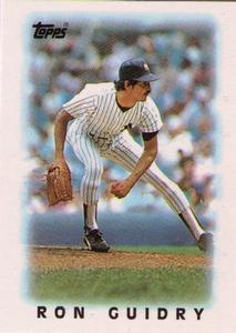 1986 Topps Major League Leaders Minis #26 Ron Guidry Front