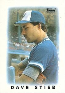 1986 Topps Major League Leaders Minis #36 Dave Stieb Front