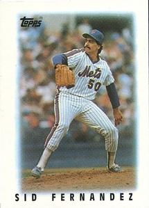 1986 Topps Major League Leaders Minis #51 Sid Fernandez Front