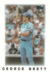 1986 Topps Major League Leaders Minis #18 George Brett Front