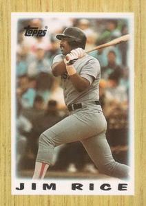 1987 Topps Major League Leaders Minis #44 Jim Rice Front