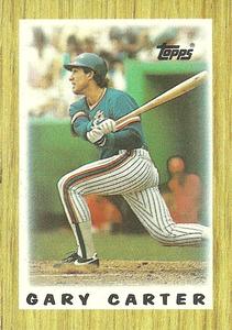 1987 Topps Major League Leaders Minis #20 Gary Carter Front