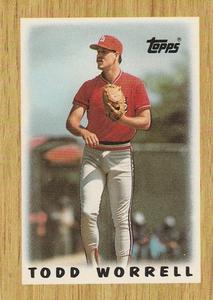 1987 Topps Major League Leaders Minis #34 Todd Worrell Front