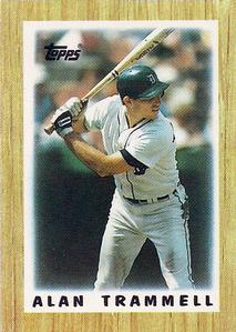 1987 Topps Major League Leaders Minis #56 Alan Trammell Front