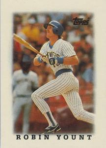 1988 Topps Major League Leaders Minis #21 Robin Yount Front