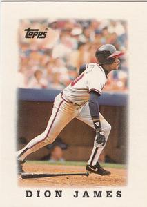 1988 Topps Major League Leaders Minis #40 Dion James Front
