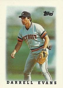 1988 Topps Major League Leaders Minis #10 Darrell Evans Front